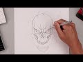 how to draw ghost rider 19 minute sketch tutorial