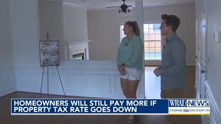 Wake County property owners will stay pay more if property tax rate goes down