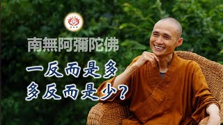 一反而是多，多反而是少？｜淨宗法師開示