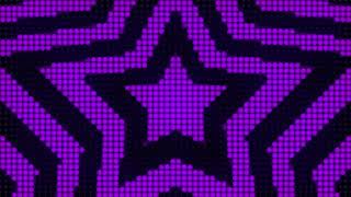 4K 1 Hour Purple Star Tunnel Y2K Colorful Aesthetic LED Lights Background Video Screensaver