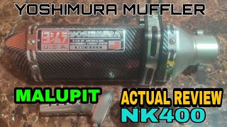 Yoshimura muffler for nk400 | review | MIKE MOTOVLOG