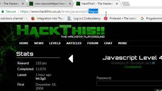 Hackthis Javescript Level 4