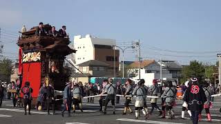 旧常滑地区祭礼2023（日）市役所駐車場入場　市場字 常磐車