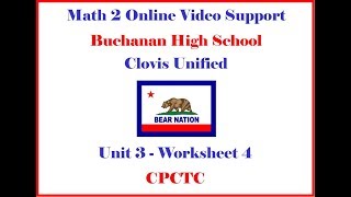 Math 2 Unit 3 WS 4 Homework Help Morgan