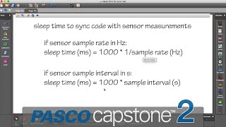 Sync Code Execution to Sensor Sample Rate (Capstone)