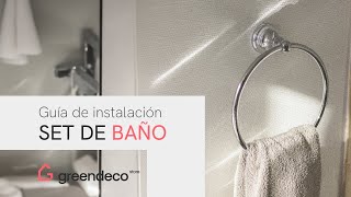 Guía de instalación del Set de Accesorios de Baño Kübel | Green Deco Store