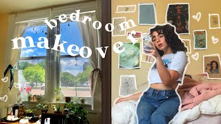 EXTREME BEDROOM MAKEOVER, MOVE IN, \u0026 ROOM TOUR! *aesthetic* cottagecore/pinterest inspired:)