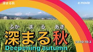 【深まる秋】ふかまるあき、Deepening autumn、깊어가는 가을(2020.10.3)