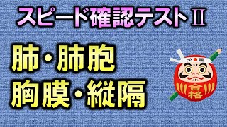 【聞き流し・スピード確認テストⅡ・47】肺・肺胞・胸膜・縦隔（解剖生理学・消化器系）