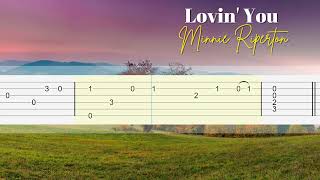 Lovin' You - Minnie Riperton - Fingerstyle Guitar Tutorial TAB