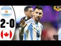 Argentina Vs Canada 2-0 Highlights & All Goals | Copa America 2024 HD
