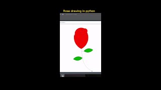 Drawing a rose using Python turtle #shorts #python #pythonturtle #programming #drawrose #JH_Emon