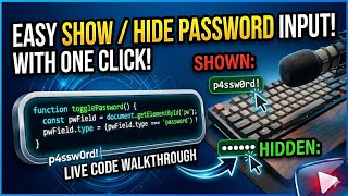 ASMR Coding ⌨️ Show/Hide Password Input in React (No Talking, Mechanical Keyboard)
