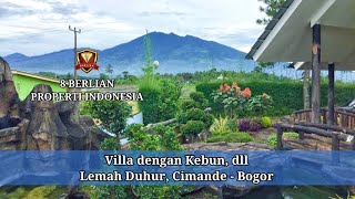 Dijual Villa dan kebun 3,8 Hektar dengan view gunung dan city light di Cimande Caringin Bogor