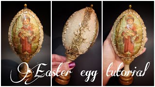 Easter egg🦋🦋🦋decoupage tutorial