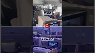 Singapore Airlines Business Class Comparison B737-8 vs A350-900 #travel