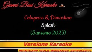 Colapesce & Dimartino - Splash (Con Cori) (DEMO) Karaoke