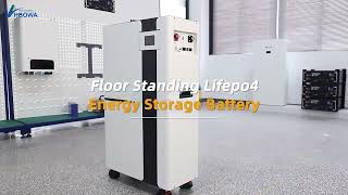 Floor Mounted Lifepo4 Battery 15KWh from HBOWA New Energy