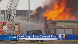 Massive Fire Likely Caused By Welding