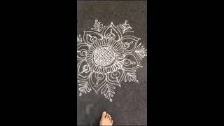 Easy freehand rangoli 🤗🤗|| quick rangoli design || @laxmipatil701