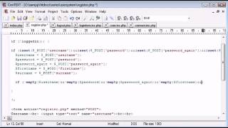 Beginner PHP Tutorial 145 Registration Form Part 2