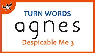 Despicable Me 3 | How To Turn Words AGNES into Cartoon – Wordtoons #100 ✔
