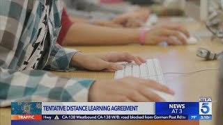 LAUSD reaches tentative distance learning agreement ahead of new school year