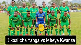 Kikosi cha Yanga sc vs Mbeya kwanza Leo || NBC Premier League|| 30.11.2021