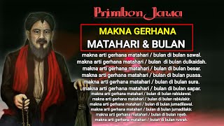 makna arti gerhana matahari 🌗 \u0026 gerhana bulan🌙di bulan² tertentu gerhana matahari 2024  primbon jawa