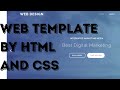 How to make a web Design in html and css | Source code