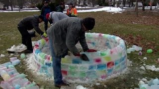 No snow, no problem: Tradition of the rainbow igloo lives on