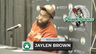 Jaylen Brown on Extending Win Streak: "I WANTED This Game" | Celtics vs 76ers