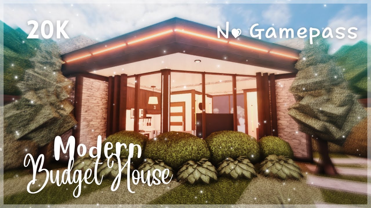 Roblox Bloxburg - No Gamepass Budget Affordable Modern House - Minami ...