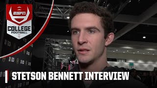 Stetson Bennett says preparation for the National Championship has been 'intensive' | ESPN CFB