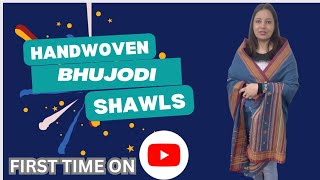 Handwoven Bhujodi shawls || first time on YouTube || most premium collection