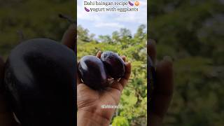 Dahi baingan🍆🧅recipe video |yogurt with 🍆#dahibaigan #yougurt #baigan #recipe #eggplant #ytshorts