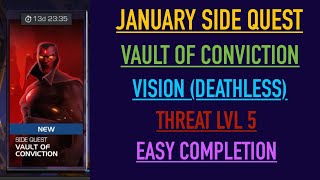 MCOC: Vault of Conviction , Vision (deathless), threat level 5, easy completion