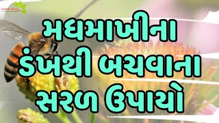 મધમાખીના ડંખથી બચવાના સરળ ઉપાય || Information About Honeybees Sting ||