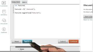 you.toggleClass() Solution - Intro to jQuery