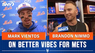 Mark Vientos and Brandon Nimmo on improved vibes following Mets 10-9 win over Diamondbacks | SNY