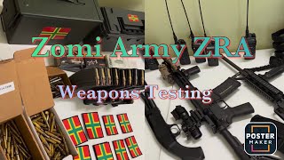 Zomi Army ZRA - Weapons Testing