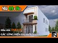 TNK137 - Thiết kế nhà gác lửng đẹp 4.9x16m cho anh Văn Nga tại Dak Nông | Kiến trúc TN