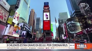 3 chilenos se encuentran en estado grave en EE.UU. por coronavirus