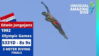 1992 Edwin Jongejans - 5331D - 8.5s - 3 Meter Diving - Olympic Games