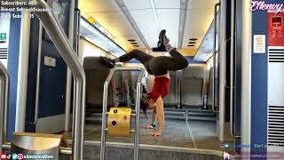 Ellenvy - Handstand on speeding train