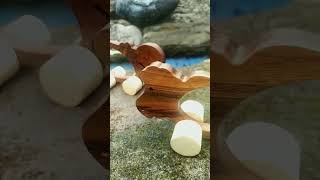 Cinematic‼️ Hippo & Sheep Wooden Car Toy