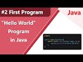 #2 Hello World program in JAVA