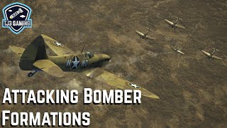 Attacking Bomber Formations! World War II Air Combat Flight Sim IL2 Sturmovik