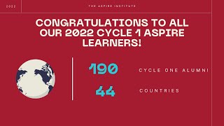 Aspire Leadership Program 2022 Cycle One Newest Alumni