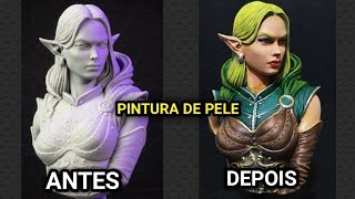 Como faço pintura de pele - técnicas de pintura em miniatura - Impressão 3D